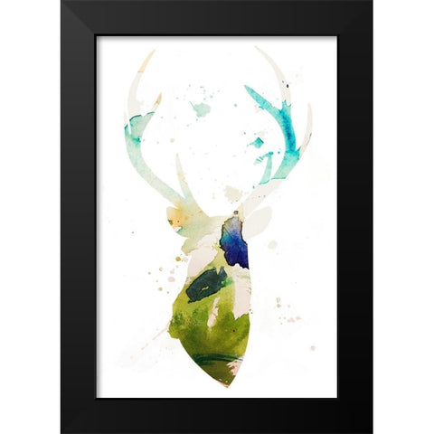 Youthful Deer I Black Modern Wood Framed Art Print by Bryant, Susan
