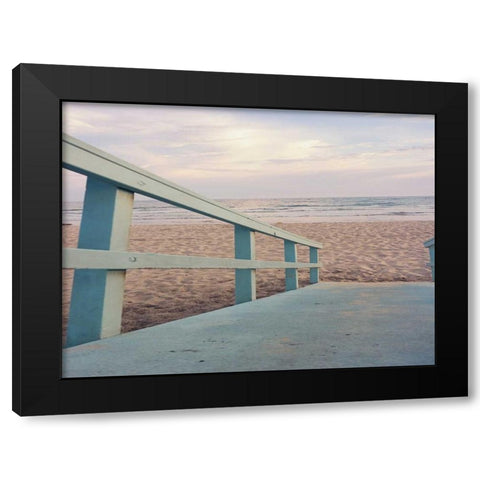 Down to the Beach Black Modern Wood Framed Art Print by Bryant, Susan
