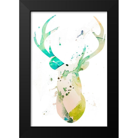 Youthful Deer II Black Modern Wood Framed Art Print by Bryant, Susan