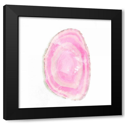 Water Color Agate Square I Black Modern Wood Framed Art Print with Double Matting by Bryant, Susan