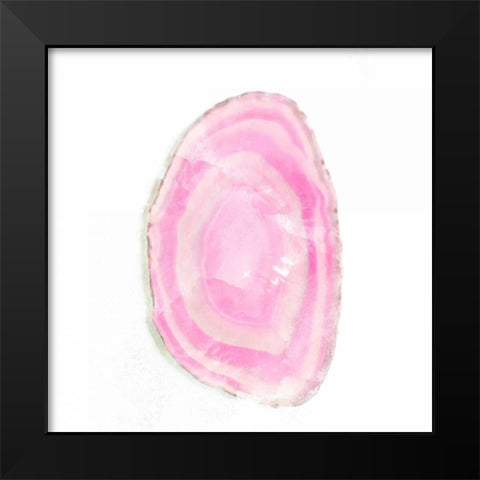 Water Color Agate Square I Black Modern Wood Framed Art Print by Bryant, Susan