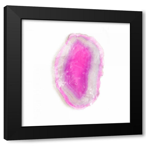 Water Color Agate Square II Black Modern Wood Framed Art Print with Double Matting by Bryant, Susan