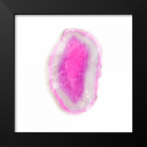 Water Color Agate Square II Black Modern Wood Framed Art Print by Bryant, Susan