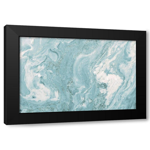 Teal Quartz Top Black Modern Wood Framed Art Print by Bryant, Susan