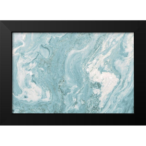 Teal Quartz Top Black Modern Wood Framed Art Print by Bryant, Susan