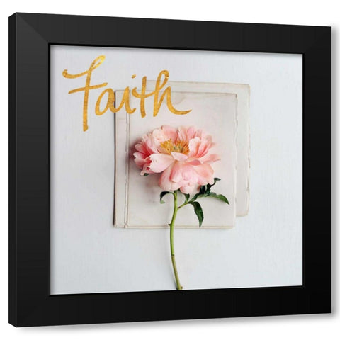 Tender Sentiment I Black Modern Wood Framed Art Print with Double Matting by Gardner, Sarah