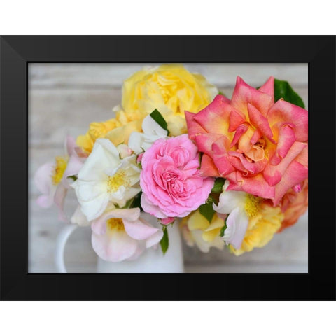 Color Burst Black Modern Wood Framed Art Print by Gardner, Sarah