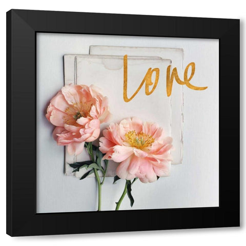 Tender Sentiment II Black Modern Wood Framed Art Print by Gardner, Sarah