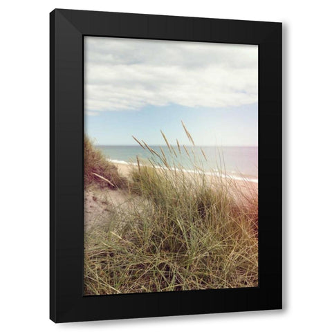 Beach Memories Black Modern Wood Framed Art Print with Double Matting by Gardner, Sarah