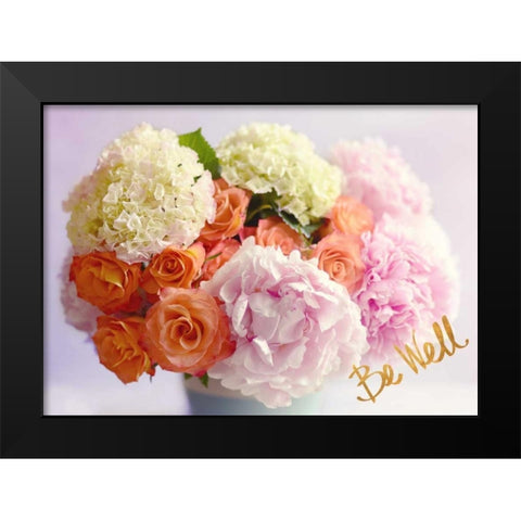 Be Well Black Modern Wood Framed Art Print by Gardner, Sarah