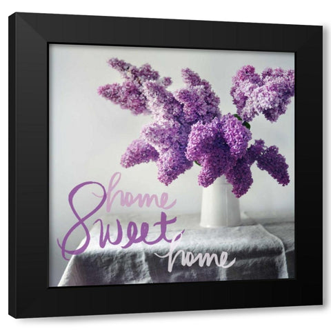 Home Sweet Home Black Modern Wood Framed Art Print by Gardner, Sarah