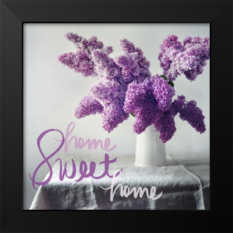 Home Sweet Home Black Modern Wood Framed Art Print by Gardner, Sarah