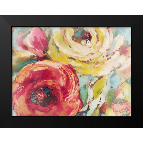 Pink Spring is Nigh Black Modern Wood Framed Art Print by Loreth, Lanie