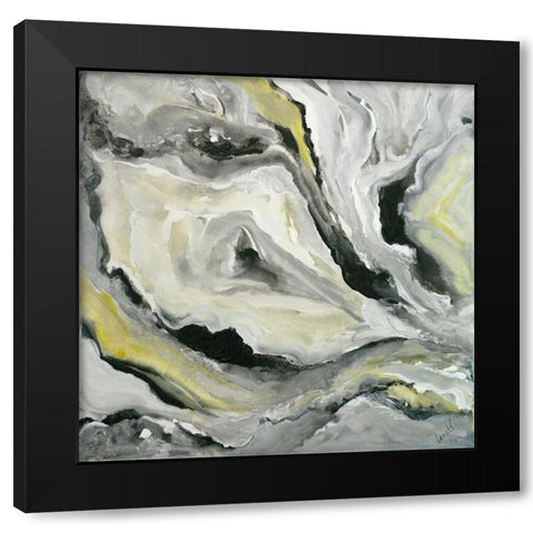 Crystal Perception Black Modern Wood Framed Art Print by Loreth, Lanie