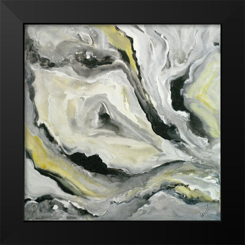 Crystal Perception Black Modern Wood Framed Art Print by Loreth, Lanie