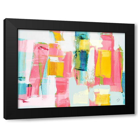 Vibrant Drift Black Modern Wood Framed Art Print with Double Matting by Loreth, Lanie