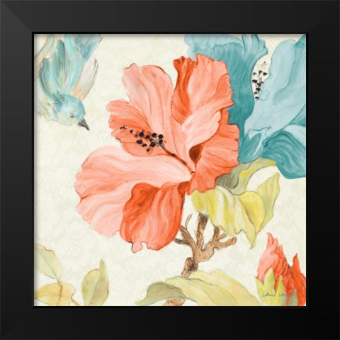 Tropical Grace Square II Black Modern Wood Framed Art Print by Loreth, Lanie