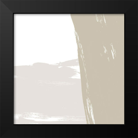 Gray Strokes III Black Modern Wood Framed Art Print by Morris, Meghan