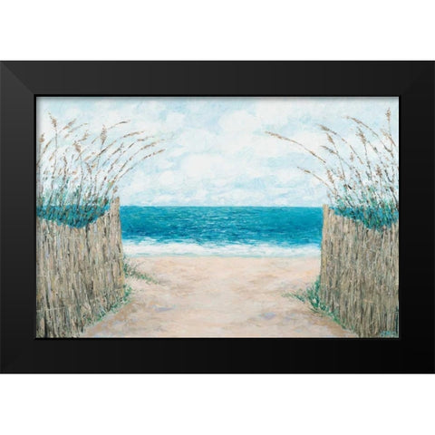 Sand Bridge Walkway Black Modern Wood Framed Art Print by Coolick, Ann Marie