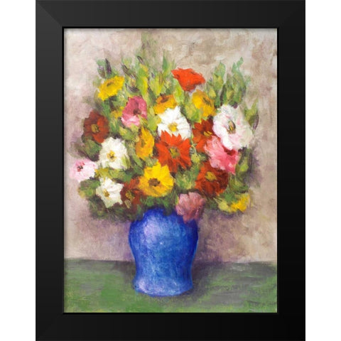 Vase of Beauty I Black Modern Wood Framed Art Print by Johnson, Walt