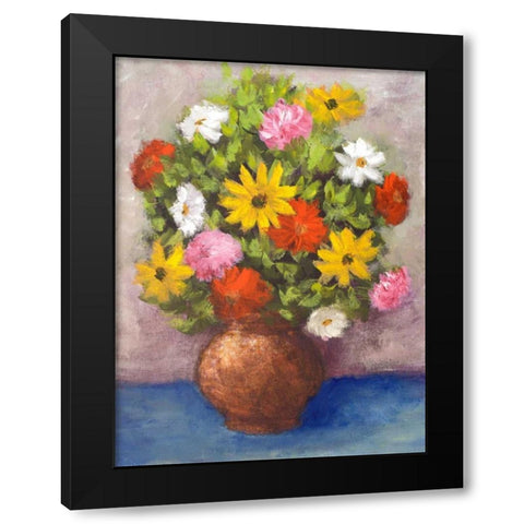 Vase of Beauty II Black Modern Wood Framed Art Print with Double Matting by Johnson, Walt