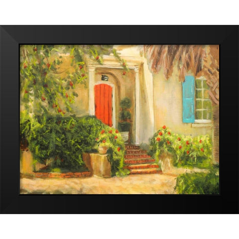 Front Garden Tuscan Dreams I Black Modern Wood Framed Art Print by Johnson, Walt