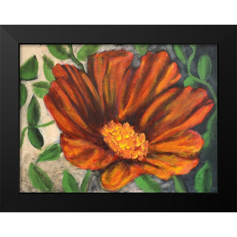 Simple Garden II Black Modern Wood Framed Art Print by Johnson, Walt