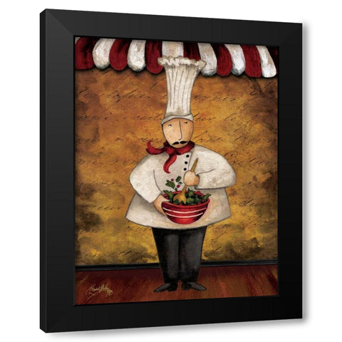 The Gourmets III Black Modern Wood Framed Art Print with Double Matting by Medley, Elizabeth