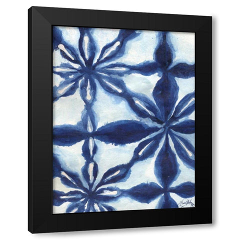 Shibori I Black Modern Wood Framed Art Print by Medley, Elizabeth