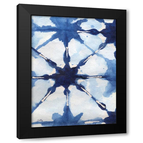 Shibori II Black Modern Wood Framed Art Print by Medley, Elizabeth