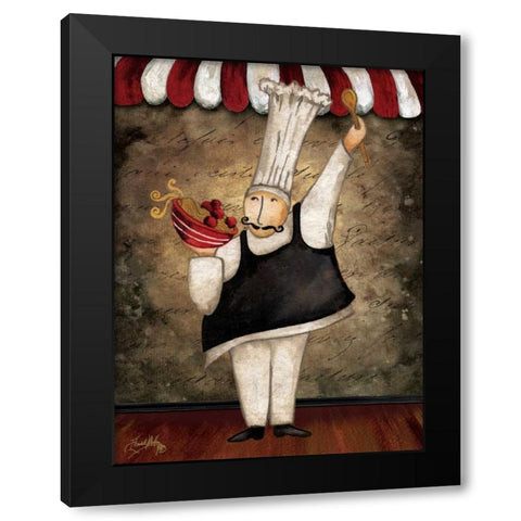 The Gourmets IV Black Modern Wood Framed Art Print by Medley, Elizabeth