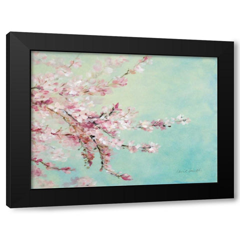 Sakura Fragile Beauty Black Modern Wood Framed Art Print by Loreth, Lanie