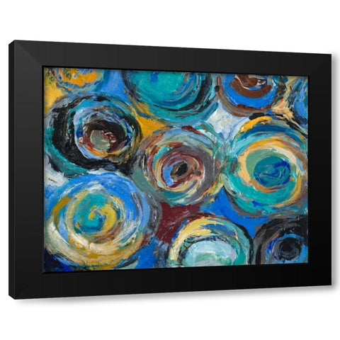 Continuum Black Modern Wood Framed Art Print with Double Matting by Loreth, Lanie