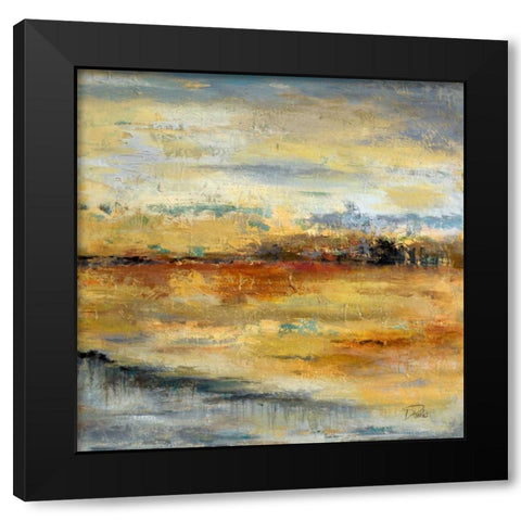 Silver River II Black Modern Wood Framed Art Print by Pinto, Patricia