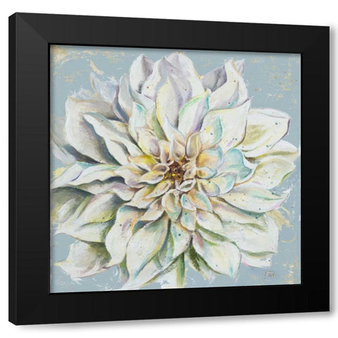 Cool Dahlias II Black Modern Wood Framed Art Print by Pinto, Patricia
