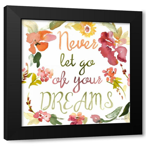 Never Let Go I Black Modern Wood Framed Art Print with Double Matting by Loreth, Lanie