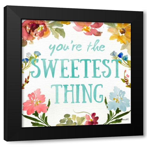 Sweetest To Be I Black Modern Wood Framed Art Print with Double Matting by Loreth, Lanie