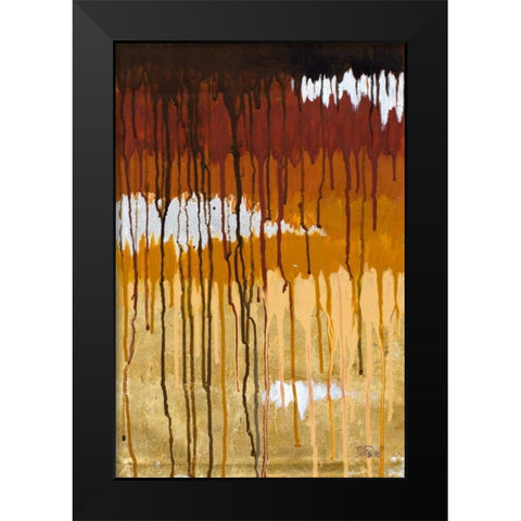 Summer Rain I Black Modern Wood Framed Art Print by Pinto, Patricia