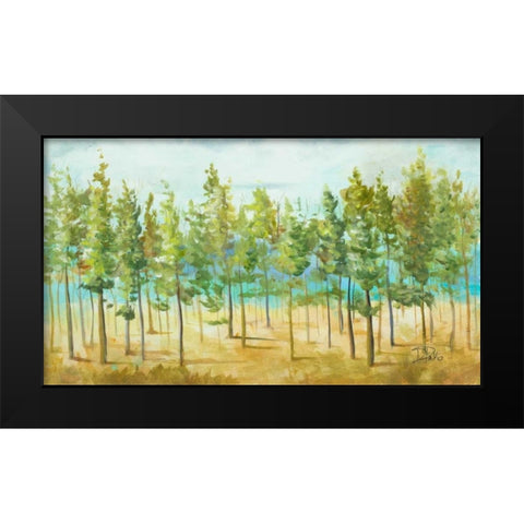 Bosque Verde Black Modern Wood Framed Art Print by Pinto, Patricia