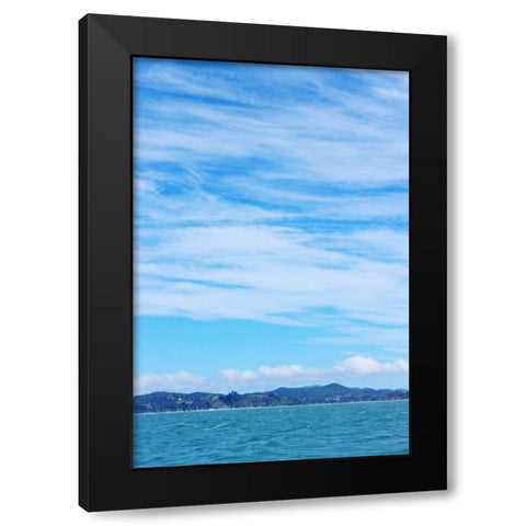 Sky and Water Black Modern Wood Framed Art Print by Coppel, Anna