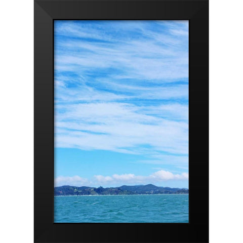 Sky and Water Black Modern Wood Framed Art Print by Coppel, Anna