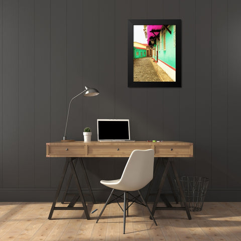 Island Trips Black Modern Wood Framed Art Print by Coppel, Anna