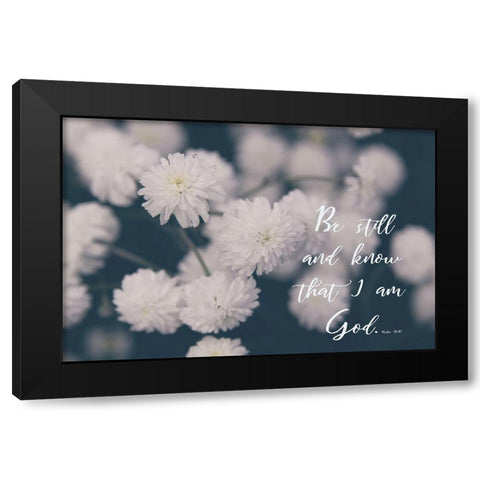 Be Still Black Modern Wood Framed Art Print by Coppel, Anna