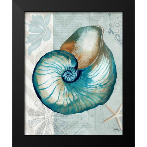 Nautical World III Black Modern Wood Framed Art Print by Medley, Elizabeth