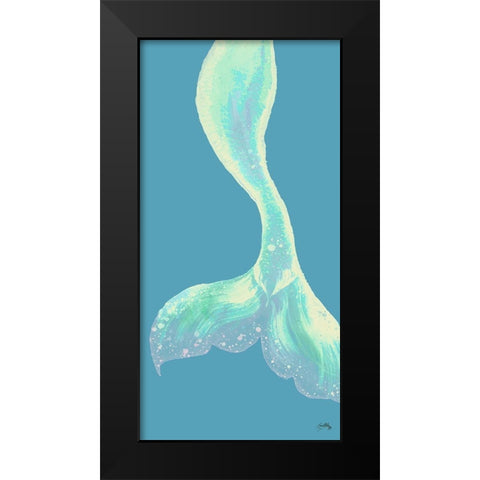 Vibrant Tail Black Modern Wood Framed Art Print by Medley, Elizabeth