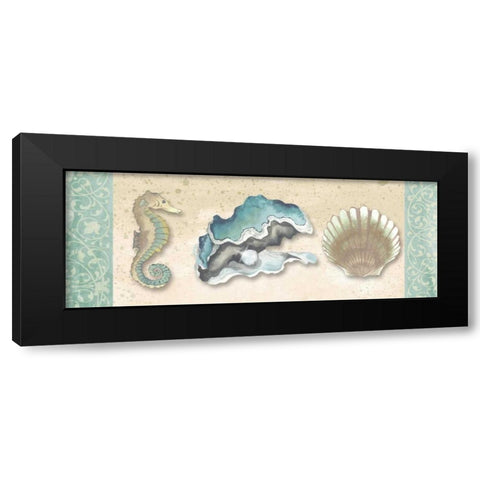 Little Treasures Panel II Black Modern Wood Framed Art Print with Double Matting by Medley, Elizabeth