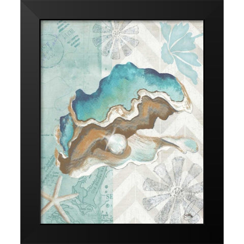 Nautical World V Black Modern Wood Framed Art Print by Medley, Elizabeth