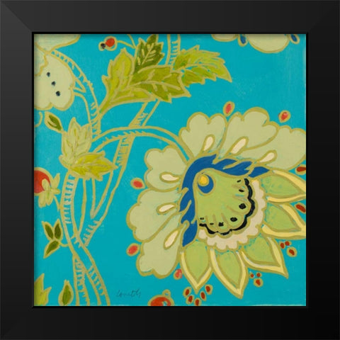 Berry Cherry I Black Modern Wood Framed Art Print by Loreth, Lanie