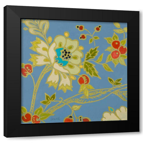 Berry Cherry II Black Modern Wood Framed Art Print with Double Matting by Loreth, Lanie