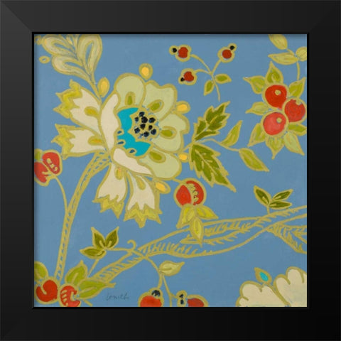 Berry Cherry II Black Modern Wood Framed Art Print by Loreth, Lanie